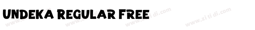 Undeka Regular Free字体转换